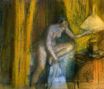 Edgar Degas - Bedtime. Woman Extinguishing Her Lamp 1883