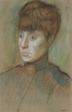 Edgar Degas - Head of a Woman 1884