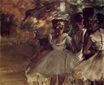 Edgar Degas - Three Dancers behind the Scenes 1885