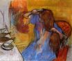 Edgar Degas - Woman Brushing Her Hair 1889