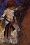Edgar Degas - Seated Woman in a White Dress 1892