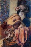 Edgar Degas - Breakfast after Bathing 1894