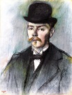 Edgar Degas - Alexis Rouart. Bust of a Man in a Derby Hat 1895