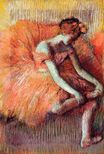 Edgar Degas - Dancer Adjusting Her Sandel 1896