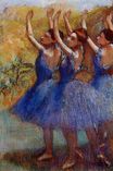 Edgar Degas - Three Dancers in Violet Tutus 1896