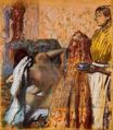 Edgar Degas - Breakfast after Bath 1898