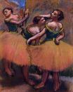 Edgar Degas - Three Dancers, Green Blouses 1900