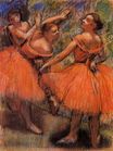 Edgar Degas - Red Ballet Skirts 1901