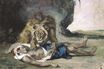 Lion Rending Apart a Corpse 1847-1850
