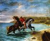 Horses Coming Out of the Sea 1860