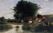 Paul Gauguin - Autumn Landscape. Farm and pond 1877