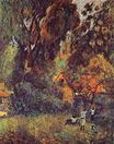 Paul Gauguin - Huts under Trees 1887