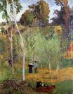 Paul Gauguin - Sheperd and sheperdess in a meadow 1888