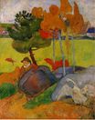 Paul Gauguin - Breton Boy in a Landscape with Goose 1888