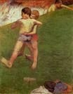 Paul Gauguin - Breton Boys Wrestling 1888