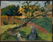 Paul Gauguin - Landscape with two breton women 1889