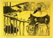 Paul Gauguin - Bretonnes a la Barriere from the Volpini Suite Dessins lithographiques 1889