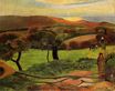 Paul Gauguin - Breton Landscape - Fields by the Sea. Le Pouldu 1889