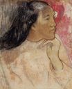 Paul Gauguin - Tahitian woman with flower in her hair 1892
