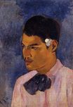 Paul Gauguin - Young Man with a Flower Behind his Ear 1891