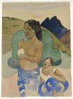 Paul Gauguin - Two Tahitian Women in a Landscape 1892