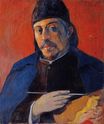 Paul Gauguin - Self portrait with palette 1894
