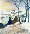 Paul Gauguin - Village in the snow 1894