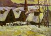 Paul Gauguin - Breton village under snow 1894