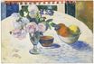 Paul Gauguin - Flowers in a fruit bowl 1894