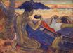 Paul Gauguin - A Canoe. Tahitian Family. Te vaa 1896