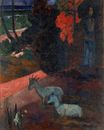 Paul Gauguin - Landscape with two goats. Tarari Maruru 1897