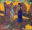 Paul Gauguin - Three Tahitian Women against a Yellow Background 1899