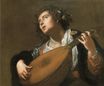 Artemisia Gentileschi - Woman Playing a Lute. Joueuse de luth 1654