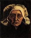 Head of an Old Peasant Woman with White Cap 1884