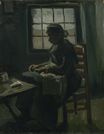 Woman Sewing 1885
