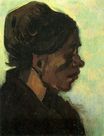 Head of a Brabant Peasant Woman with Dark 1885