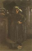 Peasant Woman Standing Indoors 1885
