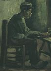 Peasant Sitting at a Table 1885