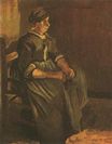 Peasant Woman Sitting on a Chair 1885