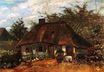 Cottage and Woman with Goat 1885