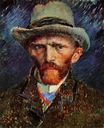 Self-Portrait with Grey Felt Hat 1886-1887