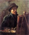 Self-Portrait with Dark Felt Hat at the Easel 1886