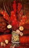 Vase with Red Gladioli 1886
