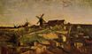 View of Montmartre with Windmills 1886