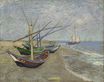 Fishing Boats on the Beach at Saintes-Maries 1888