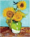 Three Sunflowers in a Vase 1888