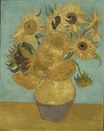 Still Life Vase with Twelve Sunflowers 1889