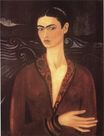 Frida Kahlo - Self-portrait in a Velvet Dress 1926