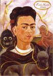 Frida Kahlo - Self Portrait with Small Monkey 1945