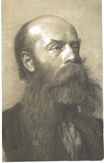 Portrait of a man with beard in three quarter profil 1879